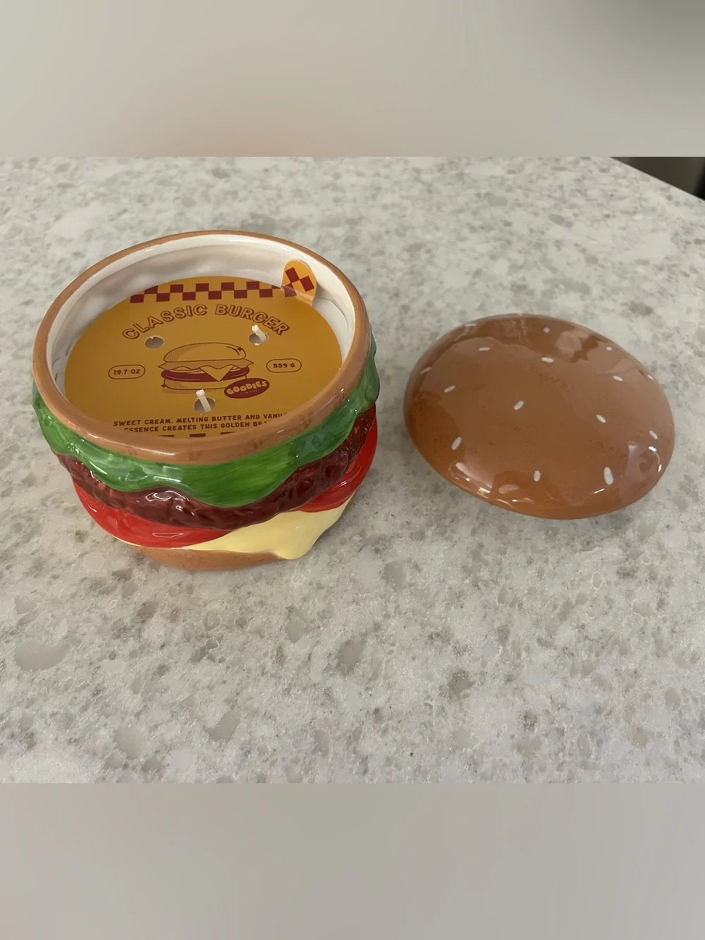 “New” Goodies by DW Home Classic Burger 3 wick candle 19.7 oz